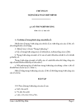 Một số bài Toán điển hình lớp 4